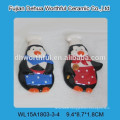 Ceramic souvenir Penguin chef fridge magnet